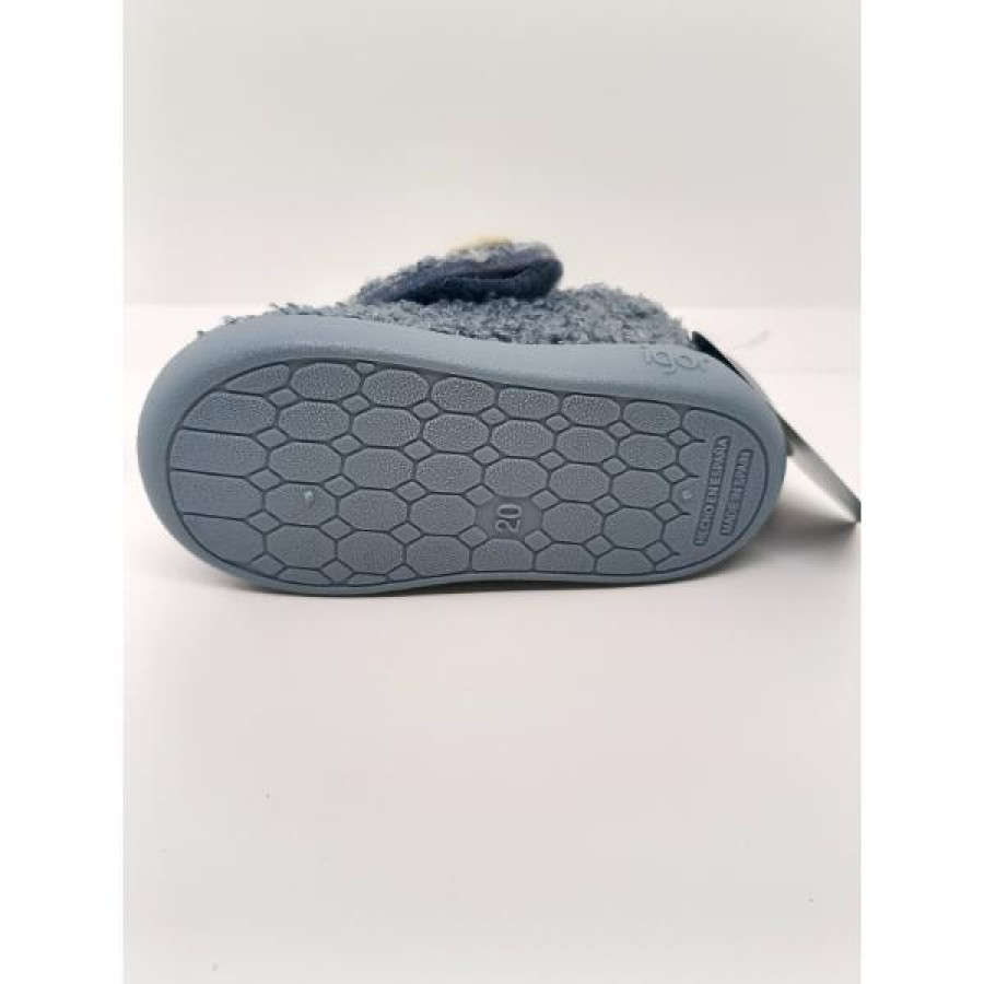 Zapatilla Casa Borreguito Azul Velcro. Igor. - Imagen 5