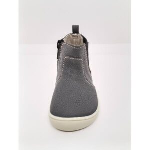 Bota Piel gris Respetuosa Cremallera-elástico. Piruflex.