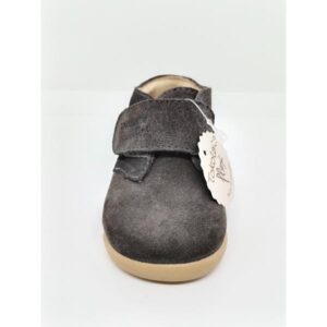 Bota Serraje Gris Velcro. Tokolate.