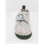 Zapatilla Casa Felpa Beige-Savia Orejitas Velcro. Zapy.